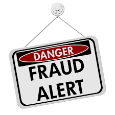 Fraud alert sign