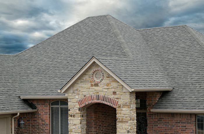 Roof on Stone House